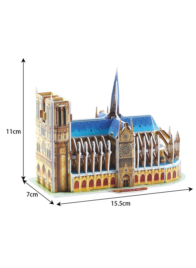 World Famous Building Puzzle Notre Dame De Paris Children's Toys - Image 3